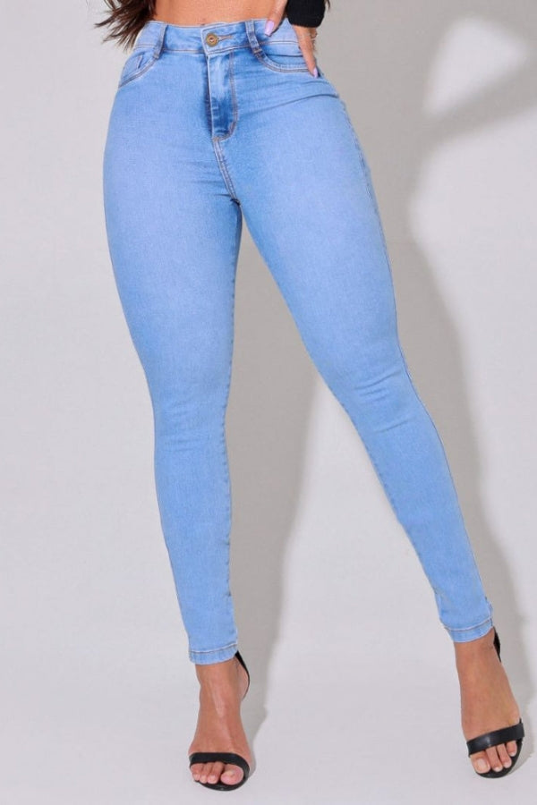 Calça Jeans Feminina Modeladora Skinny Clara Mônaco