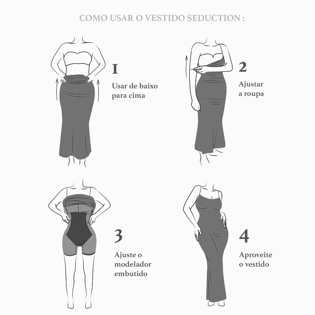 Vestido Seduction - (Modelador 3 em 1)