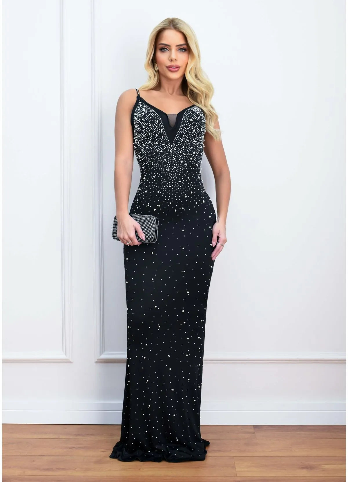 Vestido Longo Strass Sereia