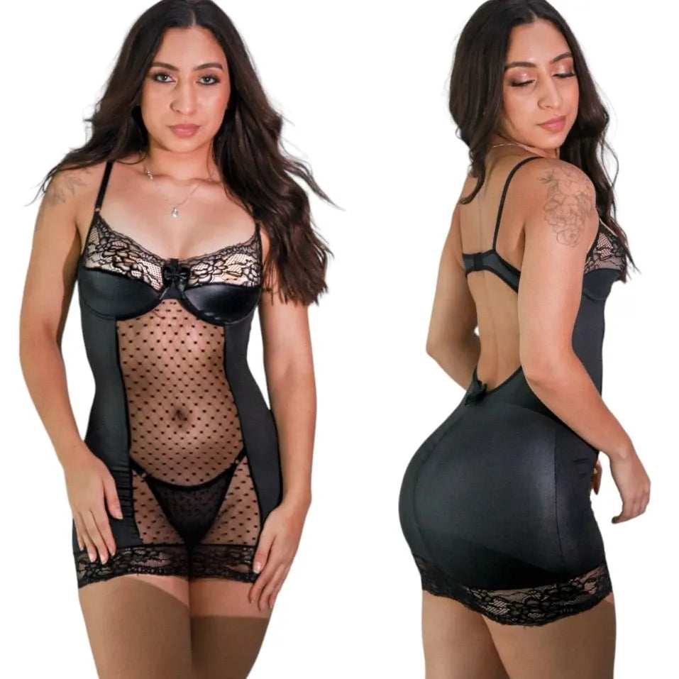 Camisola cirrê com tule sexy feminina luxo